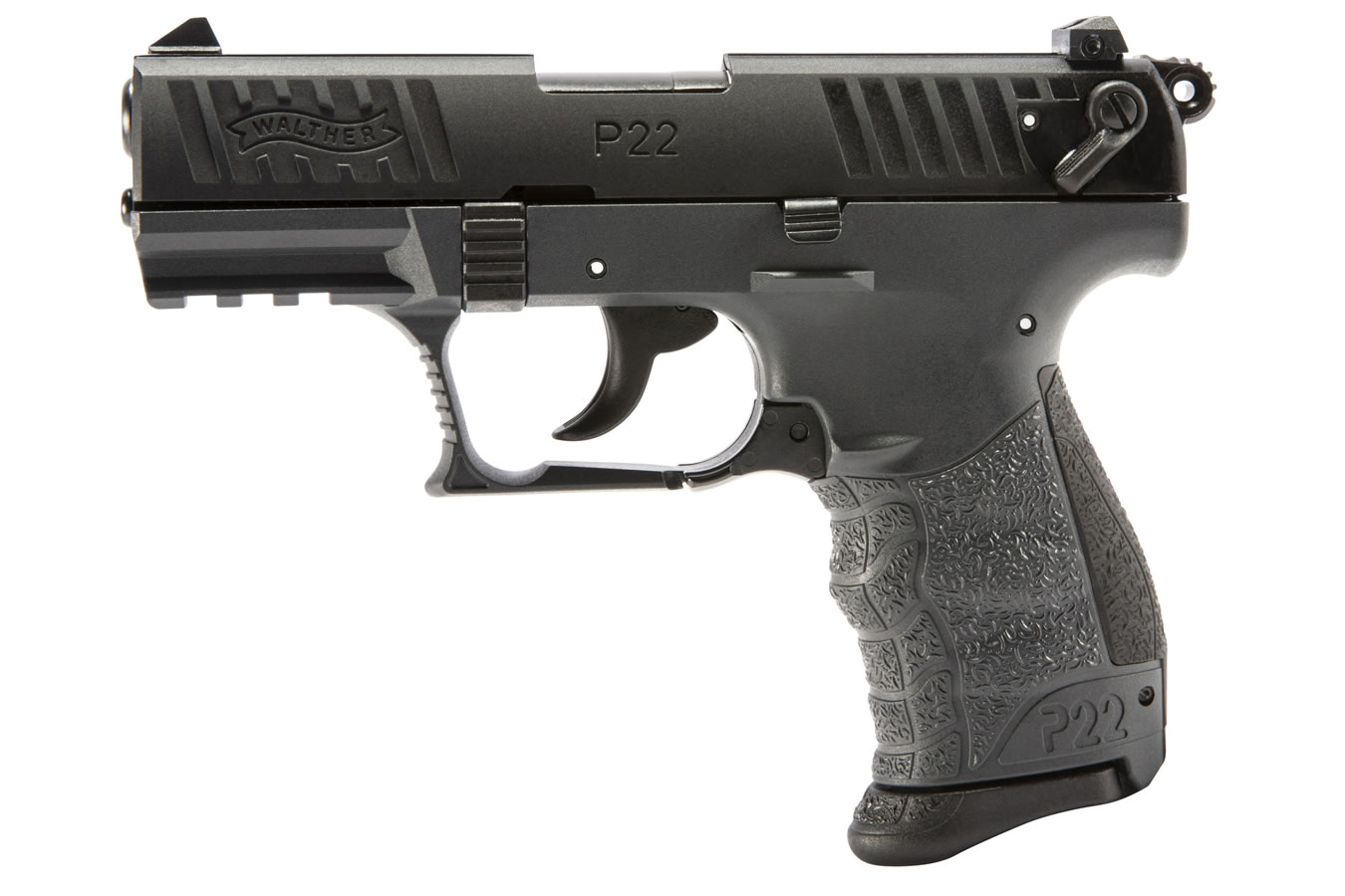 P22Q 22LR Rimfire Pistol with Tungsten Gray Polymer Frame
