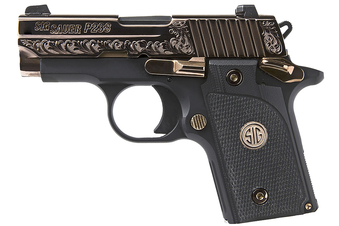 P238 380 ACP Rose Gold Carry Conceal Pistol with Night Sights