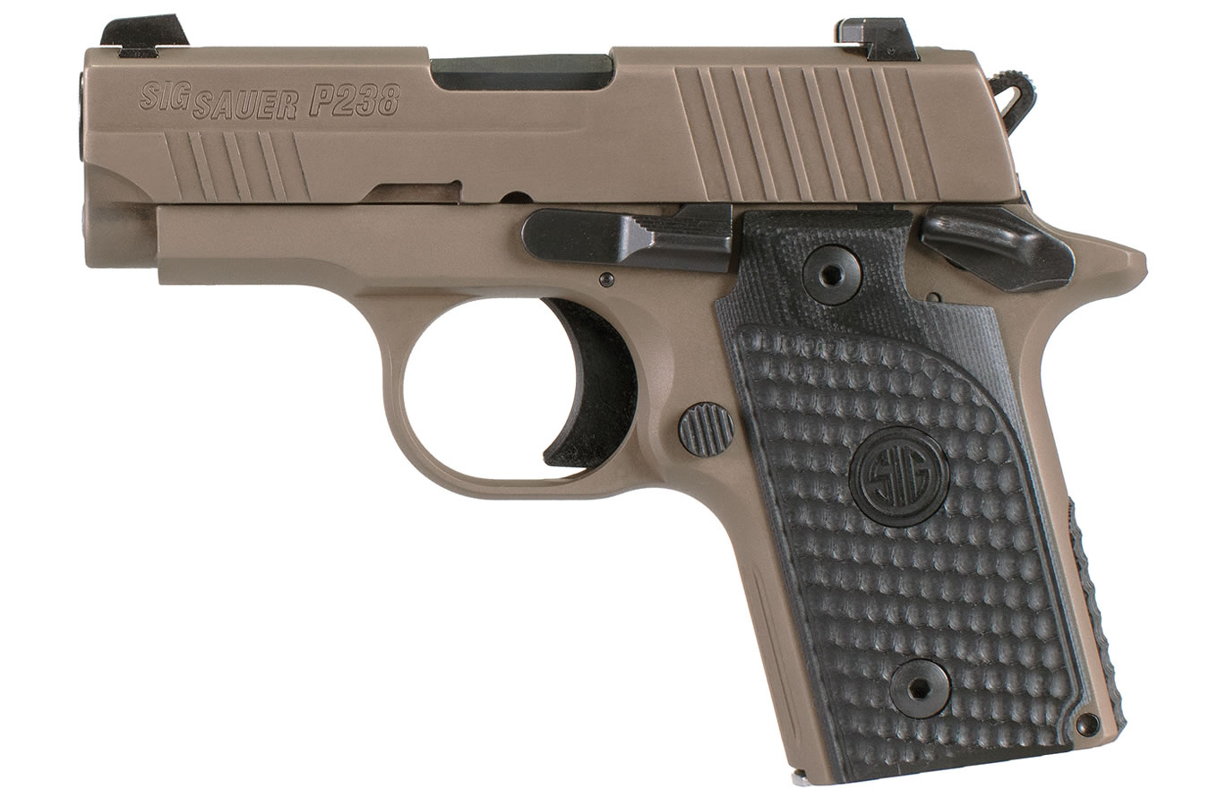 P238 Emperor Scorpion 380 ACP Flat Dark Earth Pistol with Night Sights