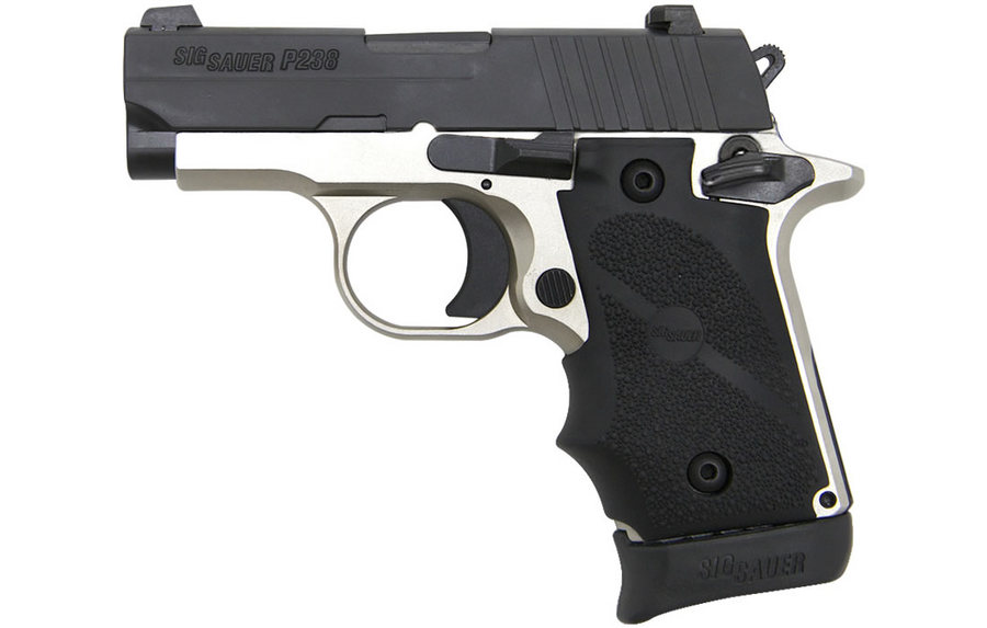 P238 NBS15 Two-Tone Platinum 380 ACP Special Edition with Night Sights