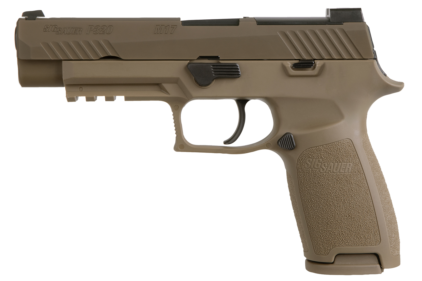 P320 M17 9mm Full-Size Flat Dark Earth (FDE) Pistol (One Mag Included)