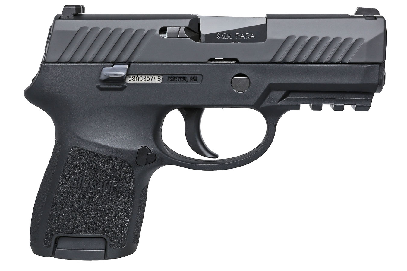 P320 Subcompact 9mm Centerfire Pistol with Rail