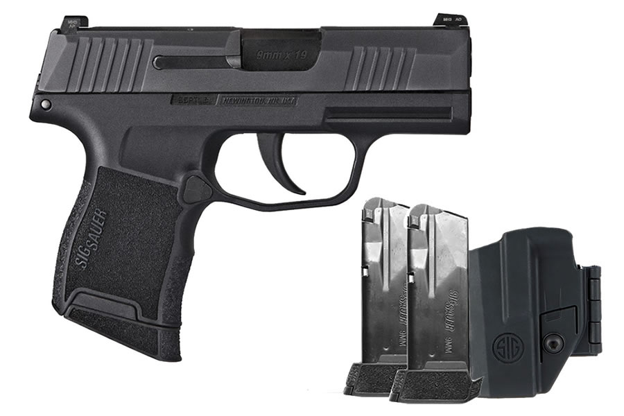 P365 9mm TacPac with Three 12-Round Magazines and Holster (No Manual Safety)