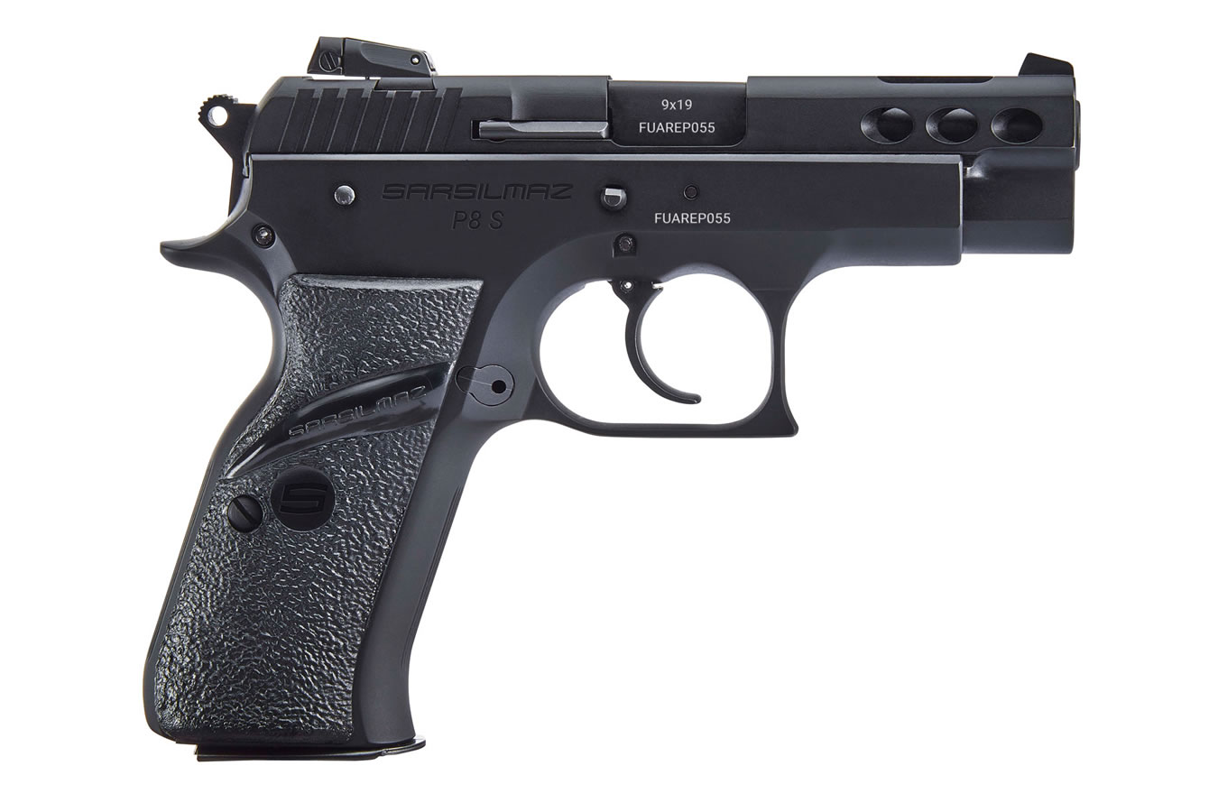 P8S Black 9mm Pistol with Manual Safety