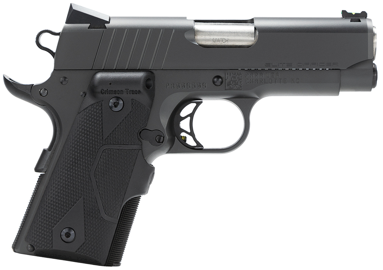 Para Elite Officer 45 ACP CT Laser Grips 7rd SS/Ion Finish 3.5″ FO Sights
