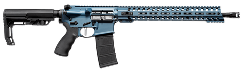 Patriot Ordnance Wonder 5.56 NATO, 13.75″ Pinned Barrel, Blue Titanium, 30rd
