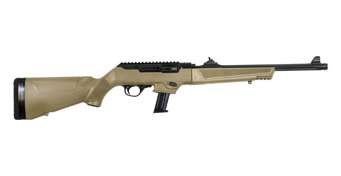 PC Carbine 9mm Flat Dark Earth Rifle with Threaded Barrel