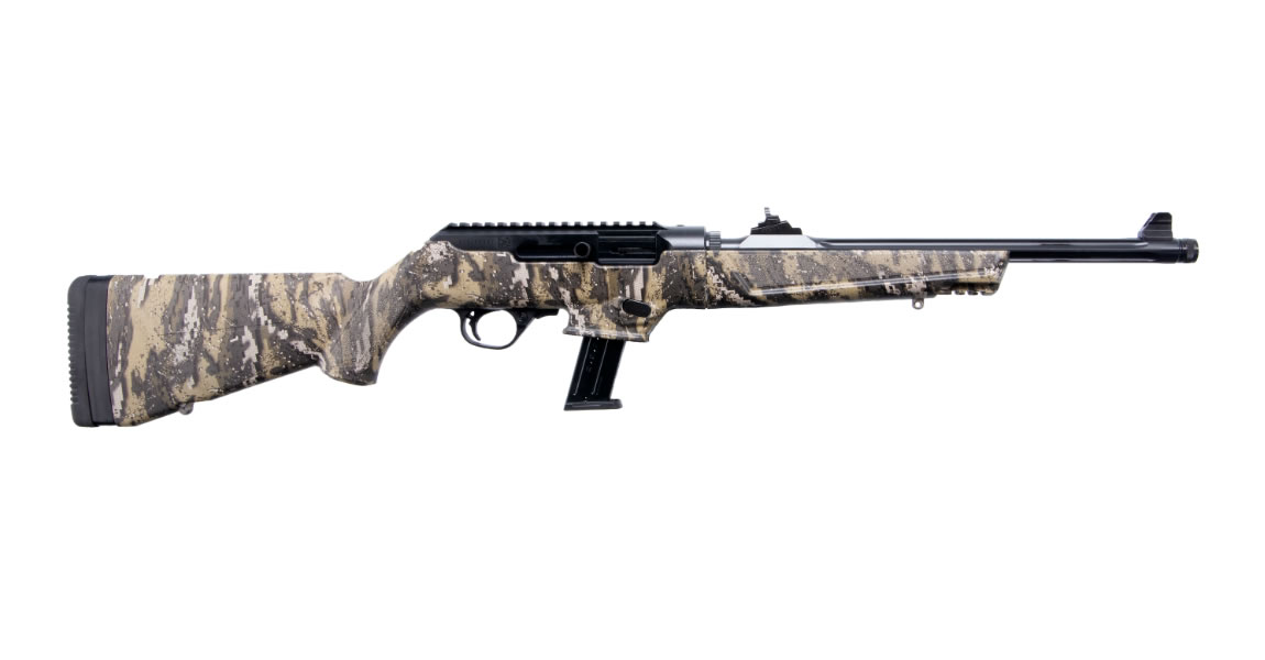 PC Carbine 9mm with Dissolve Camo Dip Stock and Threaded Barrel