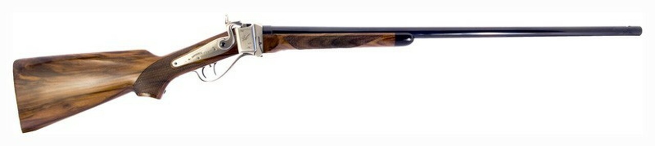 Pedersoli 1878 Sharps Single Shot 45-70 Govt, 30″ Blued Barrel, Checkered Wood Stock, Engraved Receiver