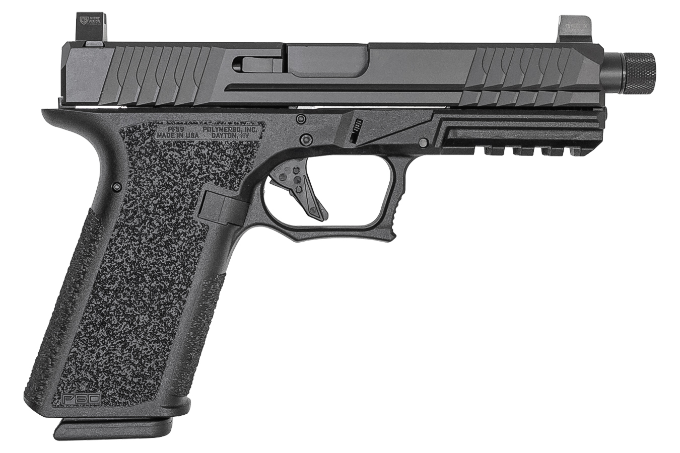 PFS9 Full-Size 9mm Striker-Fired Pistol with Threaded Barrel and Night Sights
