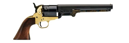 Pietta 1851 Navy 44 Cal, Brass Frame, Black Barrel/Cylinder, Walnut Grip, 6rd
