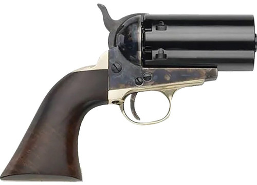 Pietta 1851 Navy “Yank” Pepperbox 36 Caliber, No Barrel, Color Case Hardened, 6rd