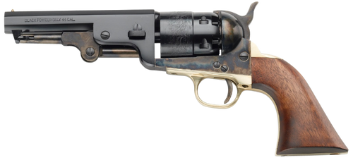 Pietta 1851 Navy Yank Sheriff 44 Cal, 4.88″ Barrel, Case Hardened Frame, Walnut Grip, 6rd