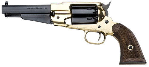 Pietta 1858 Remington Texas Sheriff 44 Caliber, 5.5″ Barrel, Brass Frame, Walnut Grip, 6rd