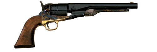 Pietta 1860 Old West 44 Cal, Case Hardened Frame, Walnut Grips, 6rd