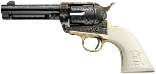 Pietta Great Western II 357 Mag, 4.75″ Barrel, Color Case Hardened, White Grip, 6rd