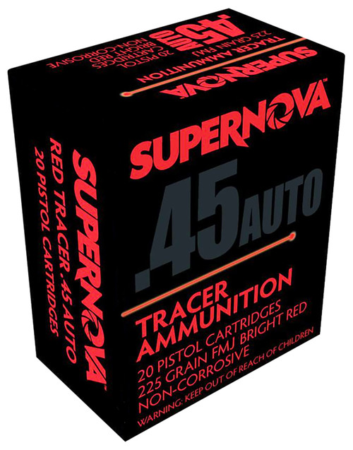 Piney Mountain Red Tracer 45 ACP, 225gr, FMJ, 20rd Box