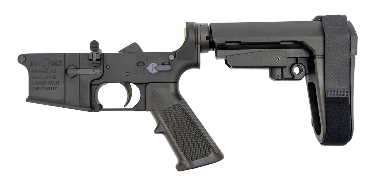 POF Gen4 P-15 Assembled Lower .223/5.56, POF Trigger, SBA3, Black