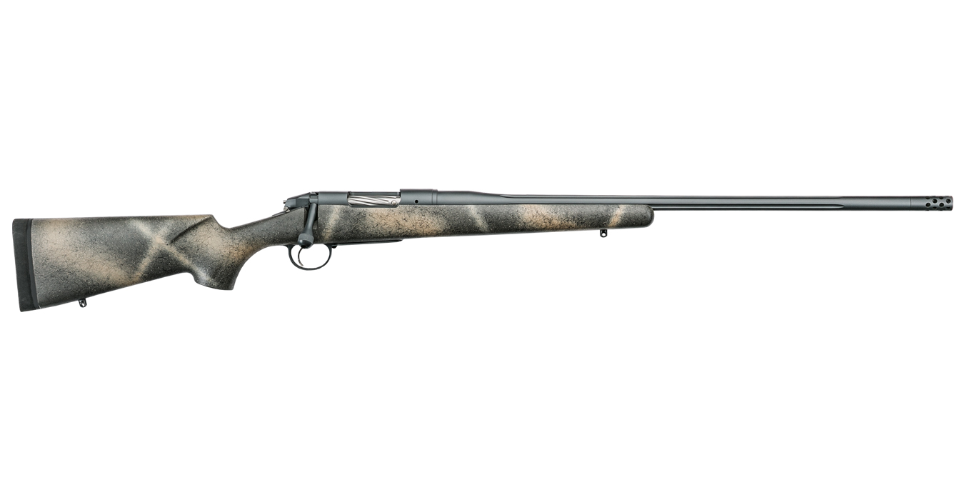 Premier Highlander 300 Winchester Magnum Bolt-Action Rifle with Grayboe Woodland Camo Stock
