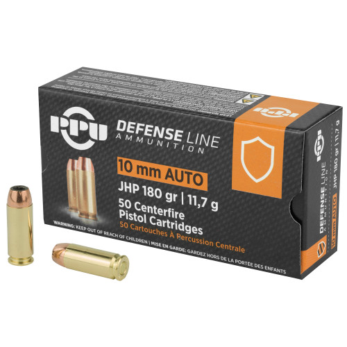 Prvi Partizan Defense 10mm, 180gr, Jacketed Hollow Point, 50rd Box