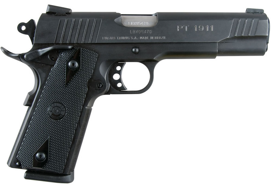 PT-1911 45ACP Semi-Automatic Pistol in Blued Steel Finish