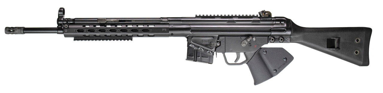 PTR 91 FR .308 Win/7.62mm 18″ Match Grade Bull Barrel Threaded 5/8×24, Powdercoat Finish Black, Fixed Stock 10rd California Compliant