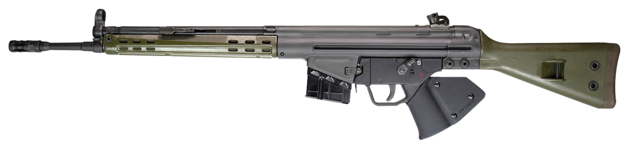 PTR G.I. .308/7.62mm NATO 18″ G3 Barrel Olive Drab Green 10rd Fixed Magazine – CA Compliant