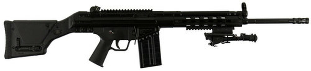 PTR Industries Model PTR MSG91 .308/7.62, 18″ Match Grade Tapered Barrel, Black Powdercoat, Magpul PRS-2 Adjustable Stock