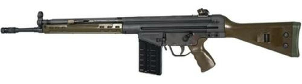 PTR Model 91GI .308/7.62 NATO 18″ Match Grade Barrel Special Edition Green Fixed 20rd Mag