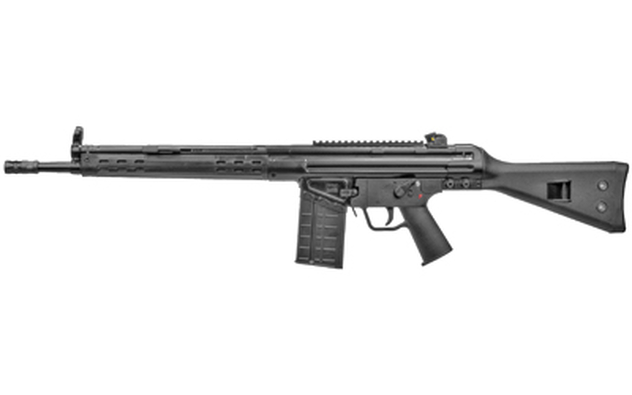 PTR PTR-91 A3SK 308 Win, 16″ Tapered Barrel, Black, Fixed Stock, Slim Handguard, Scope Mount, 5/8×24 Flash Hider, Paddle Release, 20rd