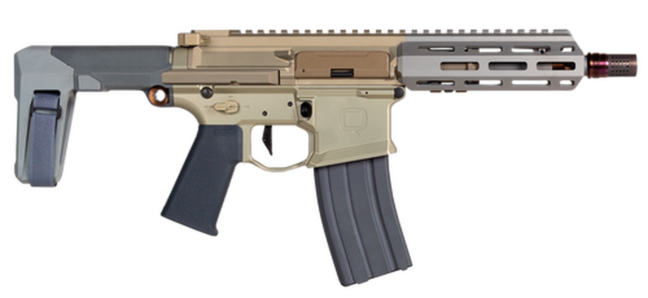 Q Sugar Weasel AR-15 Pistol 300BlackOut 7″ Barrel, Flat Dark Earth, SBA3 Pistol Stabilizing Brace, 30rd Mag
