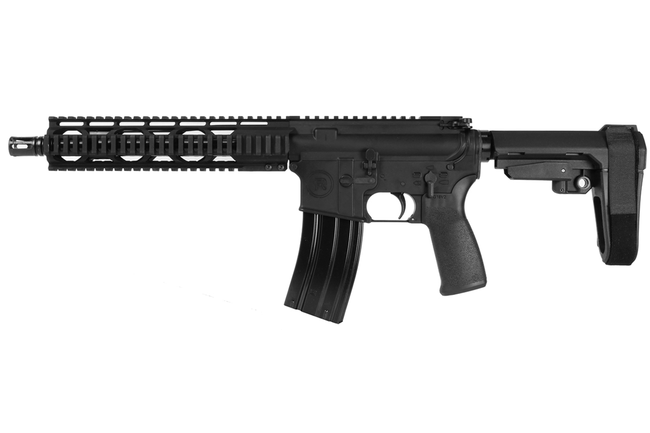 Radical Firearms 5.56/.223, 10.5″ Barrel, Quad Rail, SBA3, Black, 30rd