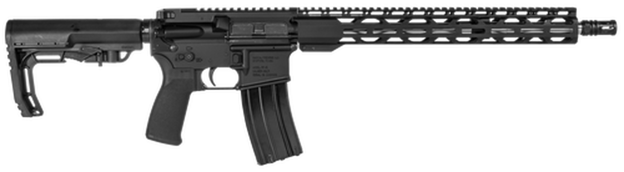 Radical Firearms Forged Mil-Spec Rifle AR, 223 Wylde, 16″ Barrel, 1:8 Twist, HBAR Contour, Black, B5 Bravo Stock, B5 Type 23 Pistol Grip, A2 Flash Hider, 30Rd, 1 Magazine, 15″ RPR M-Lok Handguard