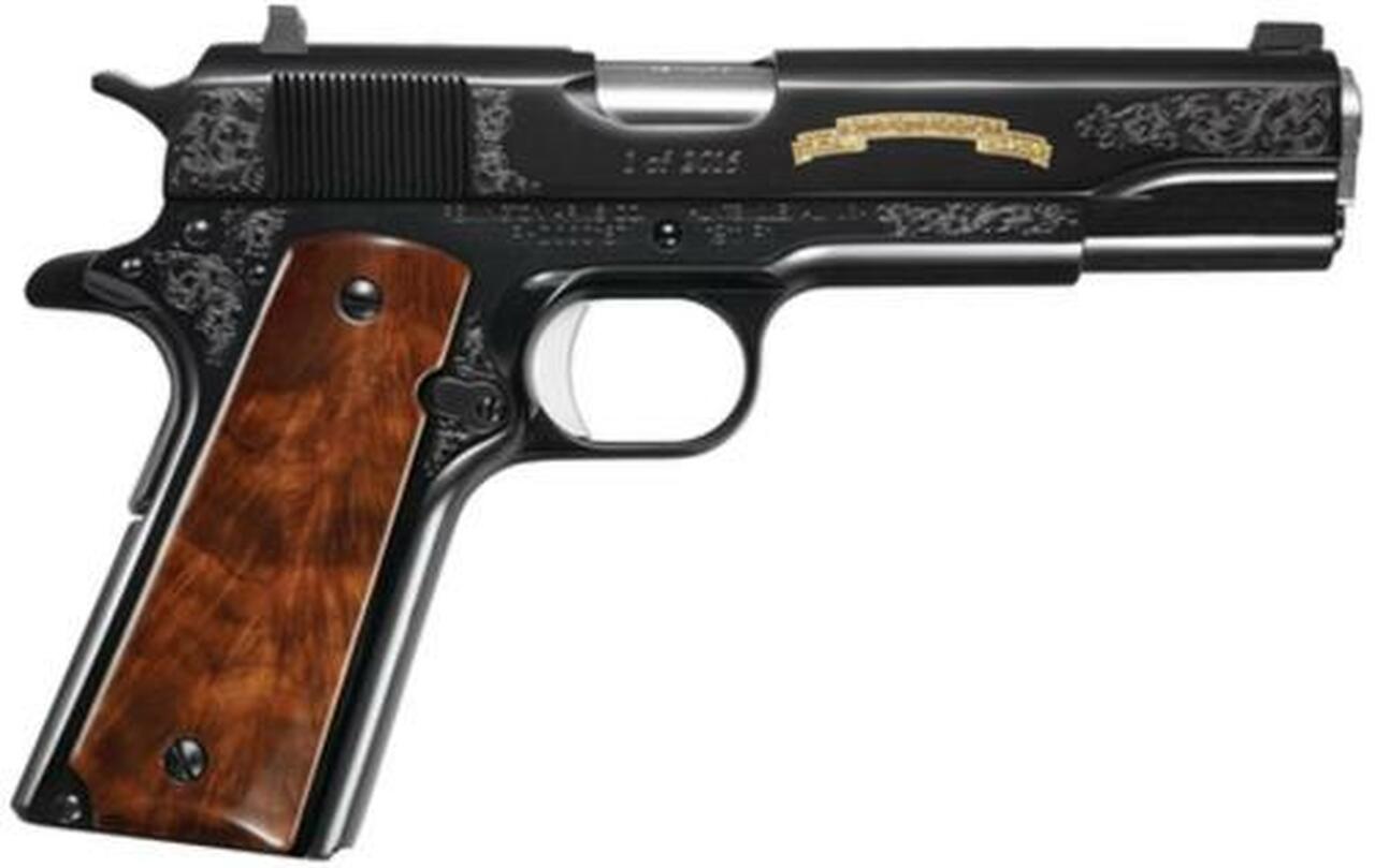 Remington 1911 R1 200th Year Anniversary Limited Edition 45 ACP 5″ Barrel C-Grade Walnut Grips and Gold Inlay 7rd Mag