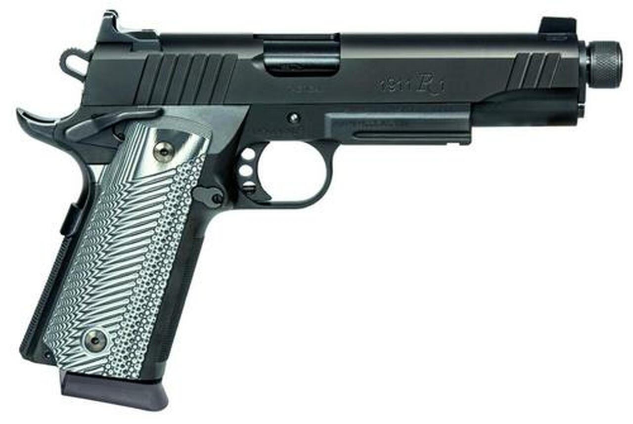 Remington 1911 R1 Tactical, 45 ACP, 5″, Black G10 Grips, Black Stainless Steel