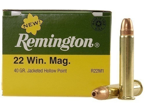 Remington 22 Winchester Magnumnum, 40gr, Jacketed Hollow Point, 500rd Box