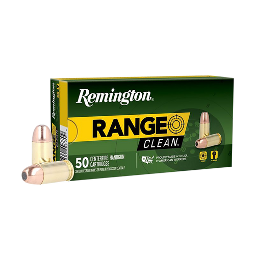Remington 40 Smith & Wesson, 180gr, Flat Nose Enclosed Base, 50rd Box