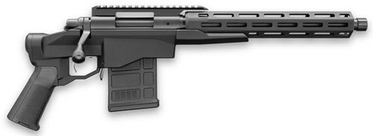 Remington 700-CP Chassis Pistol 308/7.62 12.5″ Barrel Black Hard Coat Anodized/Black Cerakote, 10rd Mag