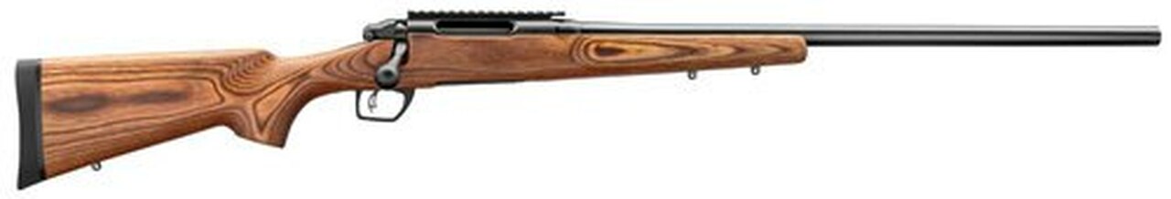 Remington 783 Varmint Bolt 243 Rem 26″ Heavy Barrel Brown Laminate Stock, Beavertail Forend