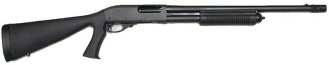 Remington 870 Express Tactical 12g/18.5″ Barrel Full Stock Pistol Grip and Ported Tac Choke