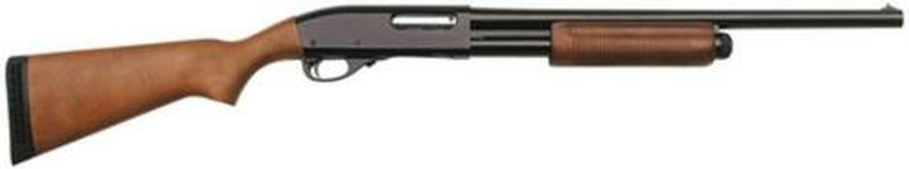 Remington 870 Police 12 Ga 18″ Barrel Parkerized Finish Bead Sights Wood Stock 4rd