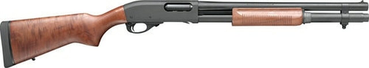 Remington 870 Police Pump 12 Ga, 18″, 3″, Black Collapsible/Recoil Reducing Stock, 6rd