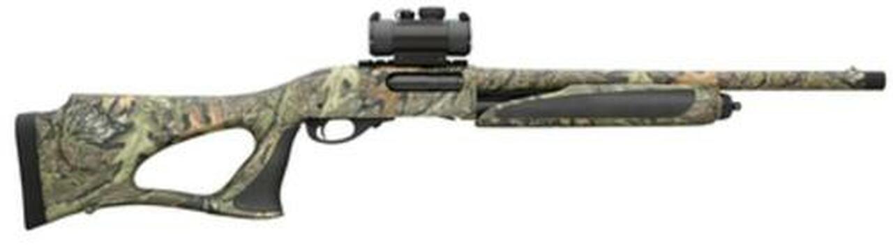 Remington 870, Special Purpose Synthetic Super Magnum, Pump, 12 Ga, 3.5″ Chamber, 20″ Barrel, Mossy Oak Obsession Camo Finish, Thumbhole Stock, 3Rd, TruGlo Red Dot Sight