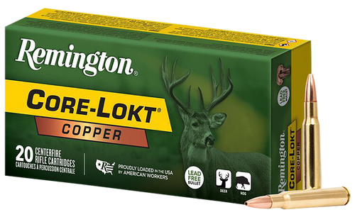 Remington Core-Lokt 30-06 Springfield, 150gr, Copper Hollow Point, 20rd Box