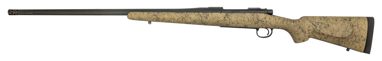 Remington Custom Shop North American .375 H&H, 24″ Barrel, Muzzle Brake, Tan/Black