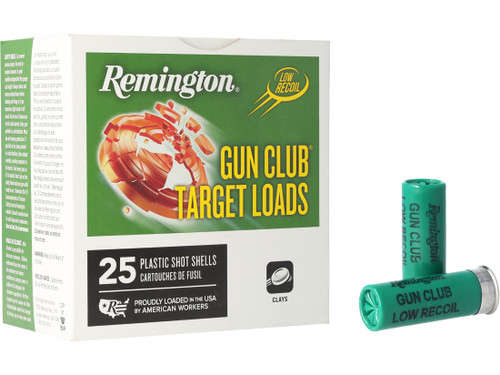 Remington Gun Club STS 12 Ga, 2.75″, 1 1/8 oz, #8, 25Bx/10Cs