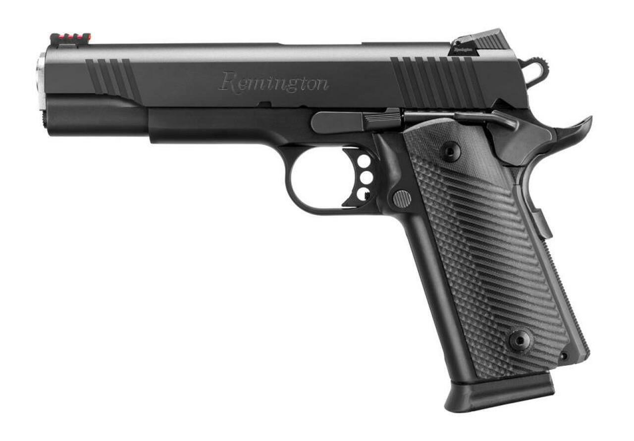 Remington R1 Full Size, 45 ACP, 5″, Steel Frame, Black, 15Rd, Fiber Optic Front/Adjustable Rear