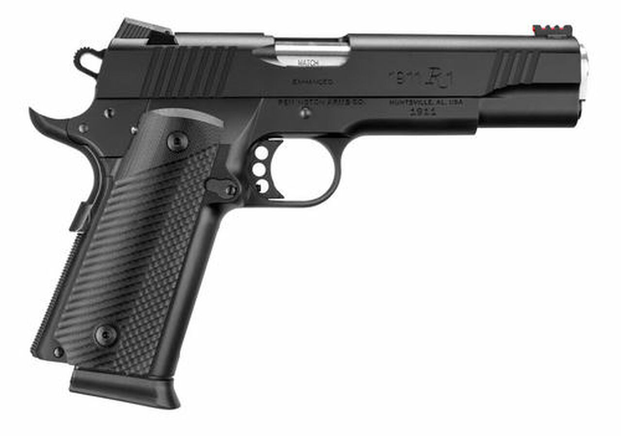 Remington R1 Full Size, 45 ACP, 5″, Steel Frame, Black, 15Rd, Fiber Optic Front/Adjustable Rear