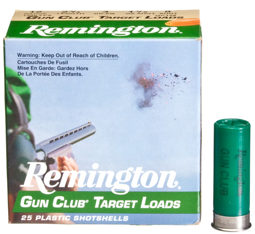 Remington Target Loads 12 Ga, 2.75″, 1-1/8 oz, 8 Shot, 250rd Case