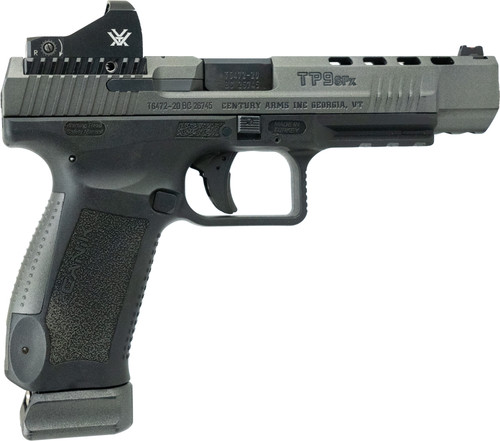 *RENTAL/USED* Canik TP9SFx 9mm, 5.2″ Barrel, Tungsten Gray, Vortex Viper Red Dot, 20rd
